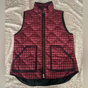 J. Crew Buffalo Plaid Puffer Vest